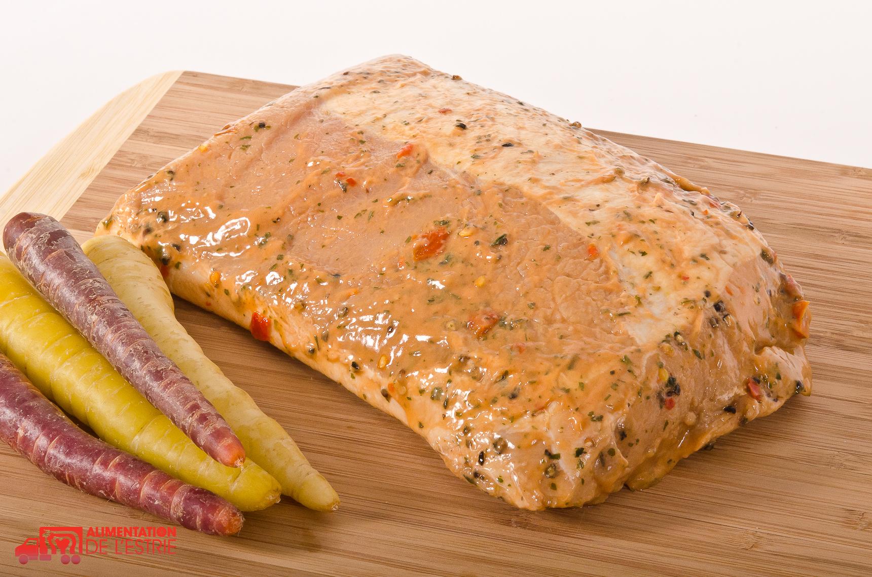 Rôti de longe de porc méditerranéen